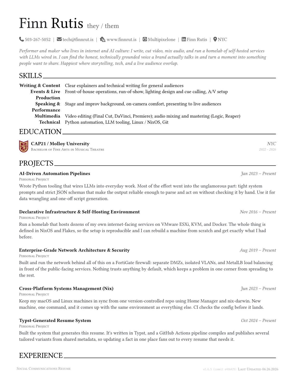 Anthropic Social Resume preview